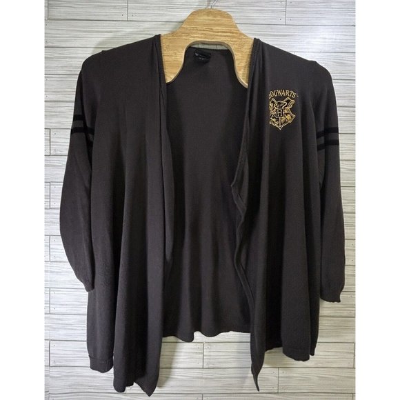 Torrid Harry Potter Hogwarts‎ Crest Varsity Open-Front Cardigan Size 0 Gray - Picture 1 of 8